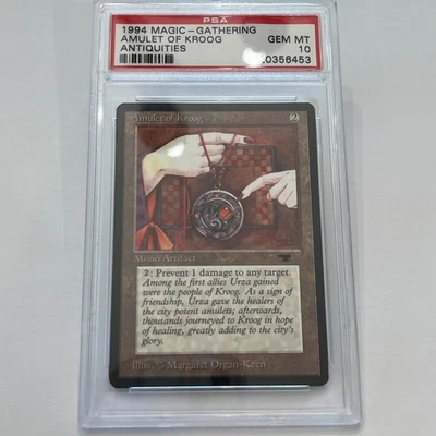 1994 Magic the Gathering Card Antiquities Amulet of Kroog PSA 10 MTG Card - Image 1 of 4