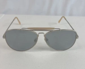 Vintage Bushnell Aviator Gold Sunglasses.  Metal Frame Great Conversation Piece! - Picture 1 of 8