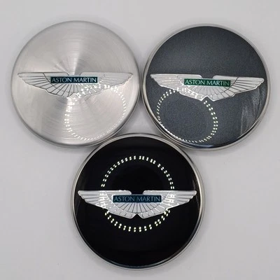 Aston Martin Wheel Centre Badge - Black/Silver/Anthracite - Image 1 of 2