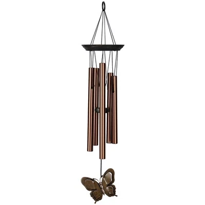 Woodstock Wind Chimes My Butterfly Chime, Bronze Aluminum Tubes, Small 21-Inc... - Image 1 of 4