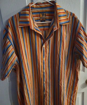 Raw Blue Men's XL Short Sleeve Button-down Shirt - Image 1 of 4