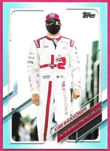 2021 Topps F1 Formula 1 KIMI RAIKKONEN #34 Alfa Romeo 010/199 Aqua Parallel - Picture 1 of 2