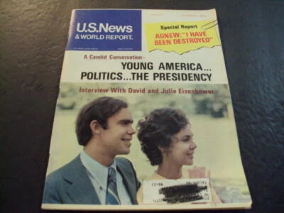 US News World Report Oct 8 1973 Interview with David and Julie Eisenhow ID:53878 - Image 1 of 3