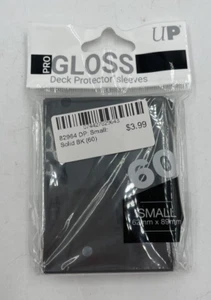 60 Ultra Pro Gloss Deck Protector Small Card Sleeves (Black) - Picture 1 of 2