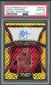 💎【PANINI SELECT 2019 20】- DANIEL GAFFORD - GOLD ROOKIE AUTO RC/10 - PSA 10 💎 - Imagen 1 de 2