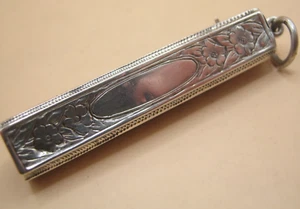 Antique Victorian Sterling Silver Chatelaine Pencil Button Hook Multi Tool - Picture 1 of 8