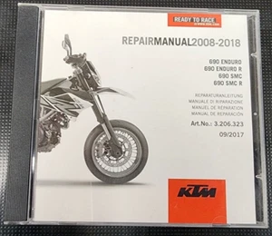 KTM 2008-2018 690 ENDURO SMC R REPAIR MANUAL CD OPENED - Picture 1 of 3