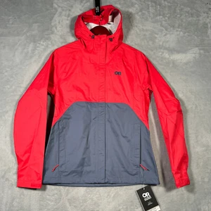 Outdoor Research Jacket Womens Small Red Apollo Rain Jacket - Picture 1 of 10