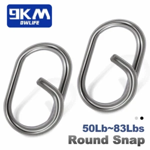 Conector de clip a presión de doble bucle de acero inoxidable de bloqueo de pesca de 50 ~ 200 piezas - Imagen 1 de 13