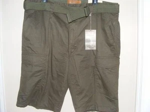 Neu Herren $ 50 CLEARWATER grün Militär Gürtel Cargo Shorts 40 41 100 % Baumwolle - Bild 1 von 1