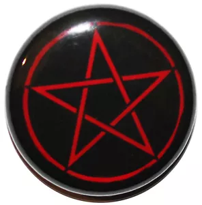 Pin de insignia con botón de estrella pagana/pentagrama de 1" (25 mm) - impresión de alta calidad - Imagen 1 de 2