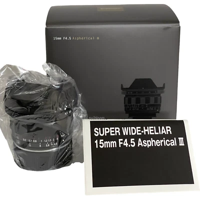 New Voigtlander SUPER WIDE-HELIAR 15mm F4.5 Aspherical III VM Mount Lens  - Image 1 of 4