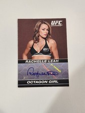 2009 Topps UFC Rachelle Leah A-RL Octagon Girl Auto Autograph Card