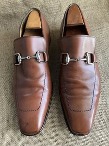 Tom Ford X Gucci 204396 Brown Silver Tone Square Horsebit Loafers UK 7 || US 8 - Picture 1 of 11