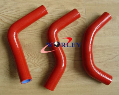 MANGUERA RADIADOR SILICONA APTA PARA SUZUKI SWIFT 1.3 G13 GTI 89-00 MK2/3, ROJO Foto 1 de 4