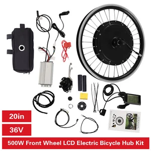 36V 500W Electric Bicycle Motor Conversion Kit Front Wheel E bike Hub Motor Kit - Picture 1 of 22