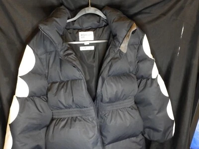 Cynthia Rowley Roxy Puffer Black And White polka Dot Bell Sleeve M - Image 1 of 4