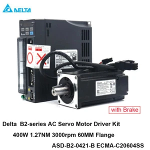 Delta 400 W servomotore CA 1,27 nuovi ASD-B2-0421-B ECMA-C20604SS kit servodriver - Foto 1 di 11