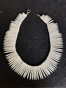 UNIQUE STATEMENT RESORT HOWLITE BEADED STERLING? NECKLACE - Picture 1 of 6