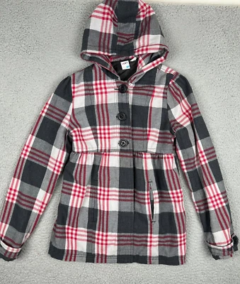 Abrigo Roxy Juniors Mediano Multicolor Con Capucha Chaquetón Bolsillos 3 Botones Y2K Foto 1 de 4