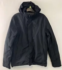 MARKS & SPENCER JACKET SMALL DARK NAVY Hooded Thinsulate Fleece Insulation Zip - Picture 1 of 13