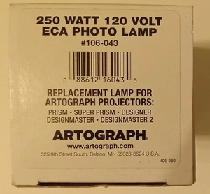 Replacement Lamp for Artograph Prism/Super Prism Projector #106-043 - Picture 1 of 8
