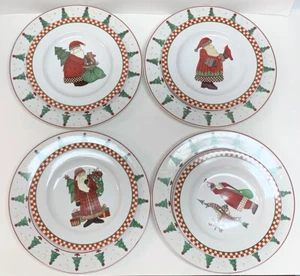 Set Magic of Santa Salat Speiseteller 1998 Debbie Mumm Sakura Lot 8 - Bild 1 von 10