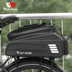WEST BIKING Waterproof E-bike Battery Bike Pannier Hard Shell Bicycle Bag 10-20L - Picture 1 of 18
