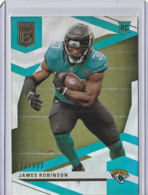 2020 Chronicles Donruss Elite James Robinson #/899 SP Prizm Rookie Jaguars RC - Image 1 of 2