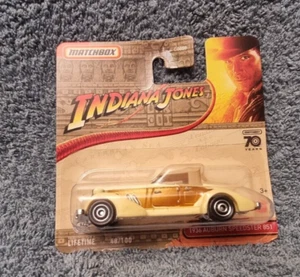 MATCHBOX INDIANA JONES 1936 AUBURN SPEEDSTER Nuevo en Tarjeta CORTA - Imagen 1 de 2