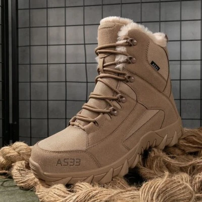 Zapato de Hombre Militares Antideslizantes de Invierno Nieve Calzado Para Hombre Foto 1 de 4