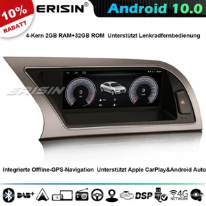 8.8" IPS CarPlay Android 10 Autoradio GPS Navi für Audi A4 DAB+ 4G WiFi SWC TPMS - Bild 1 von 14