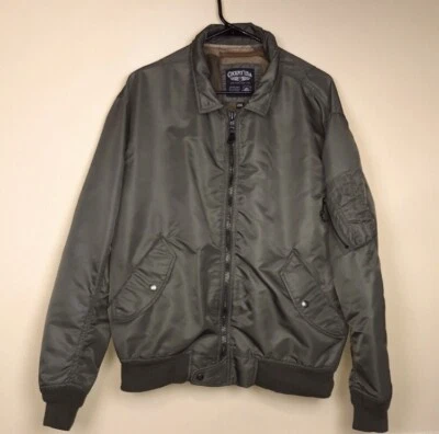 Cockpit USA Men’s Bomber Flight Olive Green Multi-Pocket Zip-Up Jacket Sz XXL - Image 1 of 4