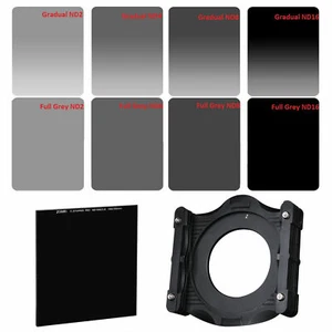 ZOMEI 4X6in.ND2 ND4 ND8 ND16 Filter Kit+Holder+82mm Adapter Ring+ND1000 Filter - Picture 1 of 11