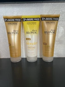 John Frieda Sheer Blonde Highlight Activating Enhancing Shampoo&Conditioner 11oz - Picture 1 of 6