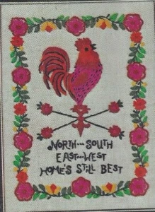 Stitch A Sampler By Wonder Art # 5062 Gallo Weather Vane  - Imagen 1 de 3