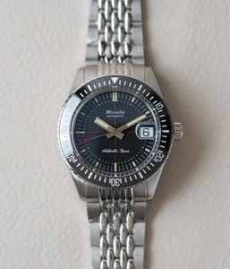 Nivada Grenchen Antarctic Diver Beads of Rice 32038A04 Men's 38mm Steel Watch - Picture 1 of 7