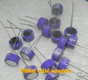4V220uf Solid Aluminum electrolytic capacitor HiFi Audio Capacitors - Picture 1 of 1