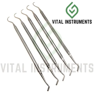 5 pz Banda Spingitrice Scaler Banda Ortodontica Strumenti di Posizionamento Acciaio Inox - Foto 1 di 1