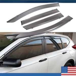Para Honda CRV CR-V 2017-2022 corte cromado ventana teñida de humo visera protector contra la lluvia - Imagen 1 de 17