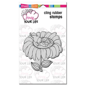 STAMPENDOUS RUBBER STAMPS CLING WHISPER SUNFLOWER NEW STAMP - Picture 1 of 3