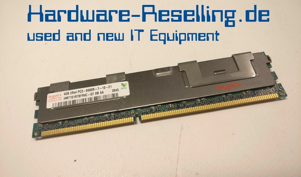4GB HYNIX DDR3 ECC RDIMM 1333MHz 2Rx4 PC3-8500R HMT151R7BFR4C RAM - Bild 1 von 1