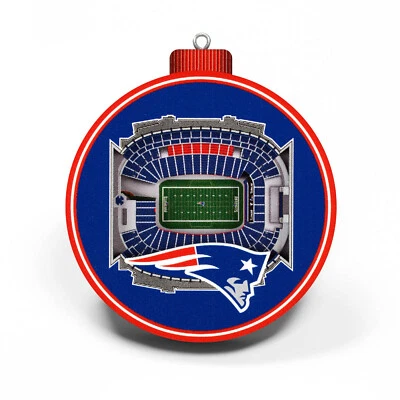 NFL New England Patriots Baumschmuck 3D Stadion Anhänger Ornament Weihnachtsbaum