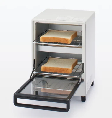 MUJI Toaster Oven Vertical 2 stage 22.5×25×32.7cm White MJ-OTL10B Japan NEW - Image 1 of 4