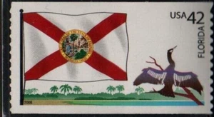 FLORIDA STATE FLAG US 2008 SCOTT 4284 FLAGS OF OUR NATION SET 2 MNH VF 42c STAMP - Picture 1 of 2