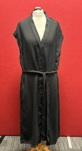 H&M Waffle Textured Dress Black UK 8 TD038 HH 09 - Picture 1 of 5