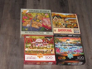 Puzzle Lot 500 BITS AND PIECES MASTER BUFFALO Excellent No Missing Pcs - Picture 1 of 5