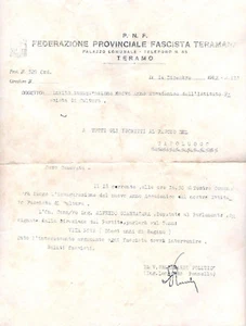 1932 FEDERAZIONE PROVINCIALE FASCISTA TERAMO INAUGURAZIONE ANNO ACCADEMICO - Foto 1 di 2