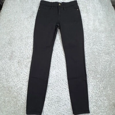 FRAME Denim Le Skinny de Jeanne Jean Black Womens 28 - Image 1 of 4