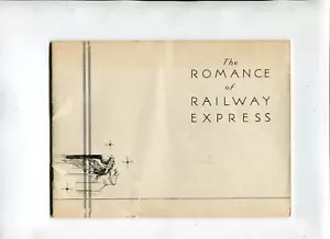 Vintage Booklet Century of Progress ROMANCE OF RAILWAY EXPRESS 1933 Worlds Fair - Picture 1 of 2